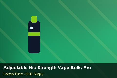 Adjustable Nic Strength Vape Bulk — Adjustable Nic Strength Vape Bulk: Procurement Strategy — for EU Chains photo 2