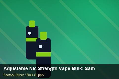 Adjustable Nic Strength Vape Bulk — Adjustable Nic Strength Vape Bulk: Sample Policy — for EU Chains photo 1
