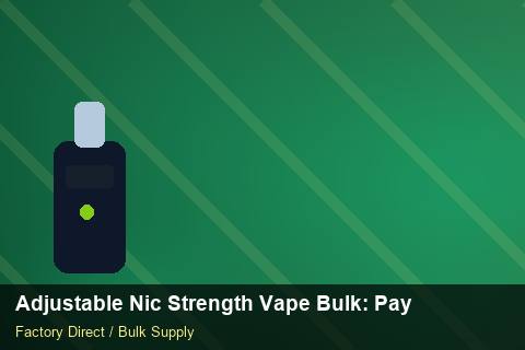 Adjustable Nic Strength Vape Bulk — Adjustable Nic Strength Vape Bulk: Payment Terms — for EU Chains photo 2