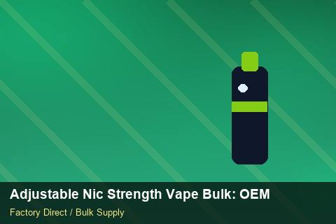 Adjustable Nic Strength Vape Bulk — Adjustable Nic Strength Vape Bulk: OEM & ODM Service — for EU Chains photo 2