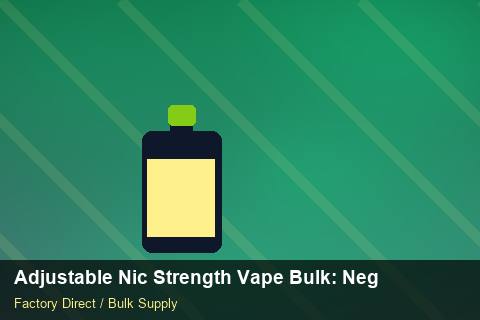 Adjustable Nic Strength Vape Bulk — Adjustable Nic Strength Vape Bulk: Negotiation Tips — for EU Chains photo 2