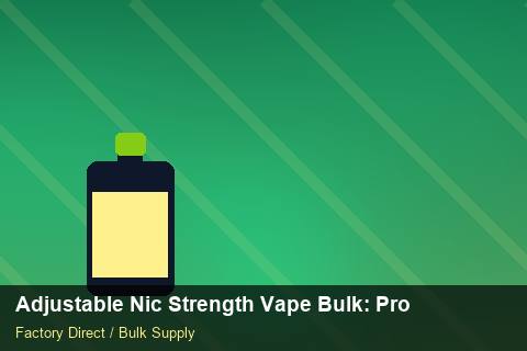 Adjustable Nic Strength Vape Bulk — Adjustable Nic Strength Vape Bulk: Production Capacity — for EU Chains photo 1