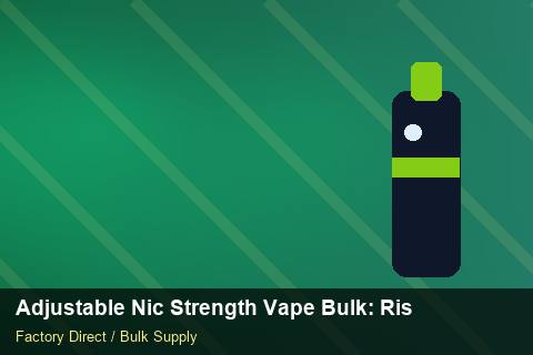 Adjustable Nic Strength Vape Bulk — Adjustable Nic Strength Vape Bulk: Risk Management — for EU Chains photo 1