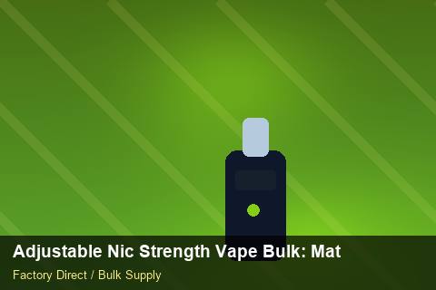 Adjustable Nic Strength Vape Bulk — Adjustable Nic Strength Vape Bulk: Material & Ingredients — for EU Chains photo 2