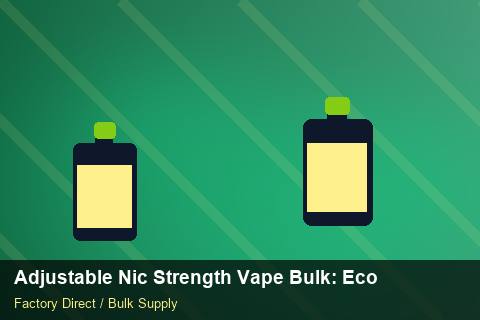 Adjustable Nic Strength Vape Bulk — Adjustable Nic Strength Vape Bulk: Eco-Friendly Materials — for EU Chains photo 1