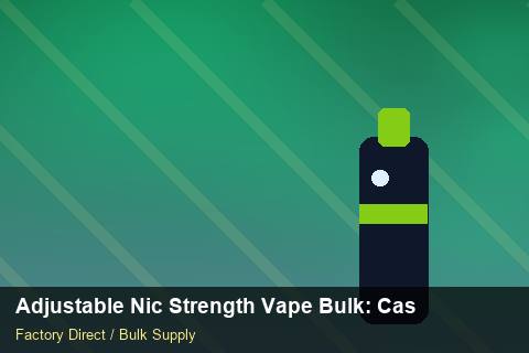 Adjustable Nic Strength Vape Bulk — Adjustable Nic Strength Vape Bulk: Case Studies — for EU Chains photo 1