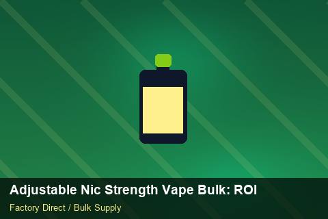 Adjustable Nic Strength Vape Bulk — Adjustable Nic Strength Vape Bulk: ROI Analysis — for EU Chains photo 2