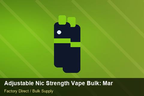 Adjustable Nic Strength Vape Bulk — Adjustable Nic Strength Vape Bulk: Market Comparison — for EU Chains photo 2
