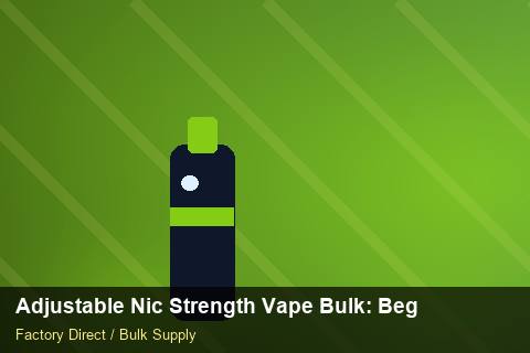 Adjustable Nic Strength Vape Bulk — Adjustable Nic Strength Vape Bulk: Beginner's Guide — for EU Chains photo 1