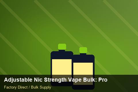 Adjustable Nic Strength Vape Bulk — Adjustable Nic Strength Vape Bulk: Procurement Checklist — for EU Chains photo 1