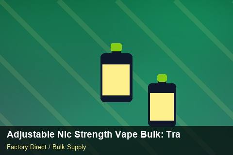 Adjustable Nic Strength Vape Bulk — Adjustable Nic Strength Vape Bulk: Trade Terms — for EU Chains photo 1