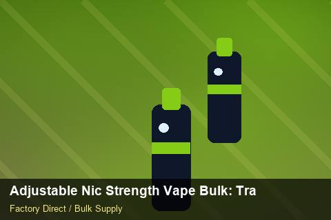Adjustable Nic Strength Vape Bulk — Adjustable Nic Strength Vape Bulk: Trade Terms — for EU Chains photo 2