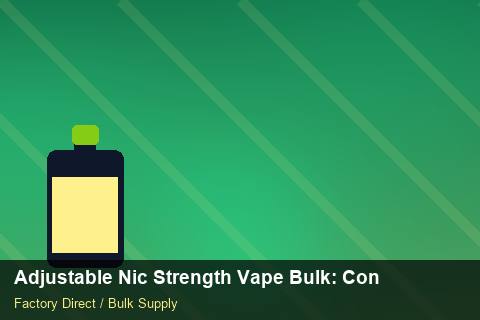 Adjustable Nic Strength Vape Bulk — Adjustable Nic Strength Vape Bulk: Contract Essentials — for EU Chains photo 2