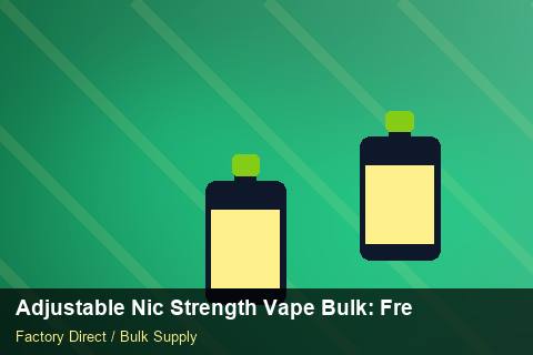 Adjustable Nic Strength Vape Bulk — Adjustable Nic Strength Vape Bulk: Freight Insurance — for EU Chains photo 1