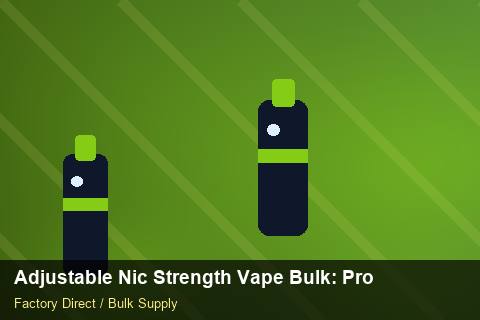 Adjustable Nic Strength Vape Bulk — Adjustable Nic Strength Vape Bulk: Product Launch Playbook — for EU Chains photo 2