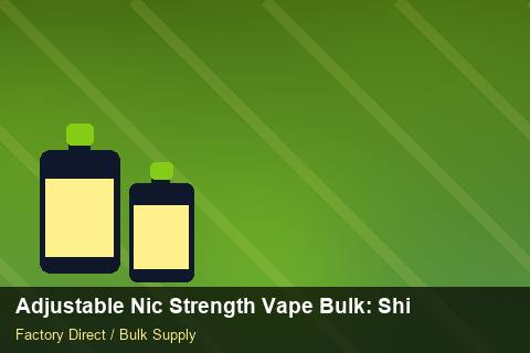 Adjustable Nic Strength Vape Bulk — Adjustable Nic Strength Vape Bulk: Shipping & Logistics — MOQ Explained photo 2