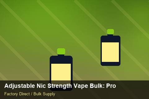 Adjustable Nic Strength Vape Bulk — Adjustable Nic Strength Vape Bulk: Procurement Strategy — MOQ Explained photo 1
