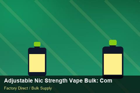 Adjustable Nic Strength Vape Bulk — Adjustable Nic Strength Vape Bulk: Compliance Standards — MOQ Explained photo 2