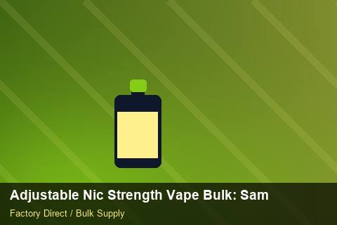 Adjustable Nic Strength Vape Bulk — Adjustable Nic Strength Vape Bulk: Sample Policy — MOQ Explained photo 2