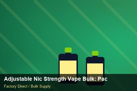 Adjustable Nic Strength Vape Bulk — Adjustable Nic Strength Vape Bulk: Packaging Standards — MOQ Explained photo 1