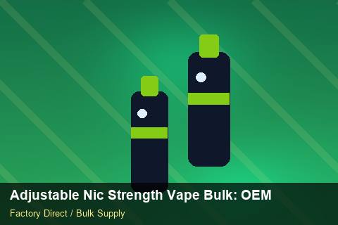 Adjustable Nic Strength Vape Bulk — Adjustable Nic Strength Vape Bulk: OEM & ODM Service — MOQ Explained photo 2