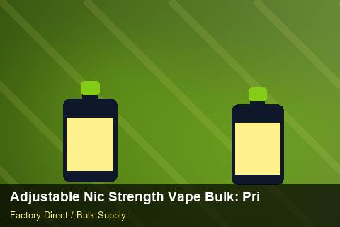 Adjustable Nic Strength Vape Bulk — Adjustable Nic Strength Vape Bulk: Private Label Options — MOQ Explained photo 2