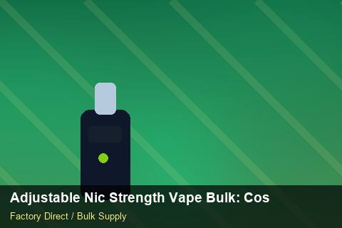 Adjustable Nic Strength Vape Bulk — Adjustable Nic Strength Vape Bulk: Cost Breakdown — MOQ Explained photo 1