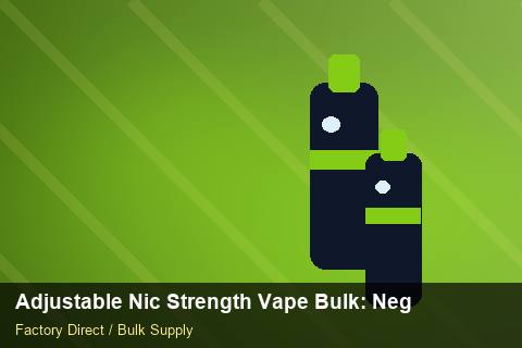 Adjustable Nic Strength Vape Bulk — Adjustable Nic Strength Vape Bulk: Negotiation Tips — MOQ Explained photo 1