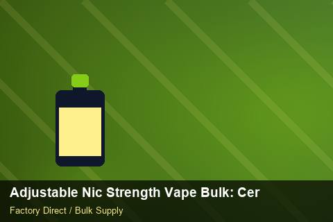 Adjustable Nic Strength Vape Bulk — Adjustable Nic Strength Vape Bulk: Certifications & MSDS — MOQ Explained photo 1