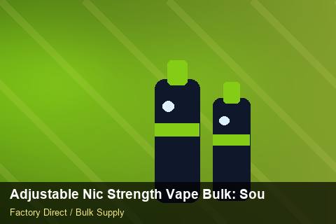 Adjustable Nic Strength Vape Bulk — Adjustable Nic Strength Vape Bulk: Sourcing Workflow — MOQ Explained photo 1
