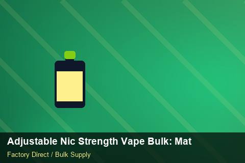 Adjustable Nic Strength Vape Bulk — Adjustable Nic Strength Vape Bulk: Material & Ingredients — MOQ Explained photo 1