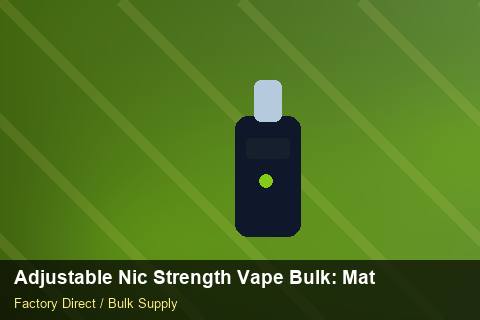 Adjustable Nic Strength Vape Bulk — Adjustable Nic Strength Vape Bulk: Material & Ingredients — MOQ Explained photo 2