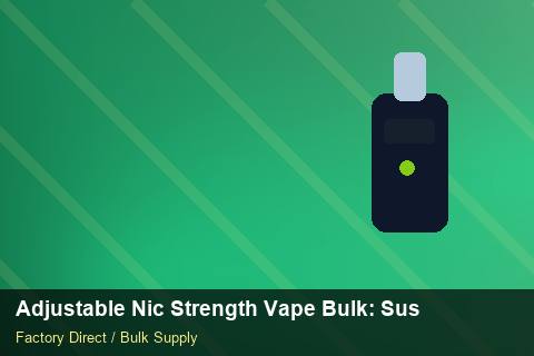 Adjustable Nic Strength Vape Bulk — Adjustable Nic Strength Vape Bulk: Sustainability — MOQ Explained photo 2