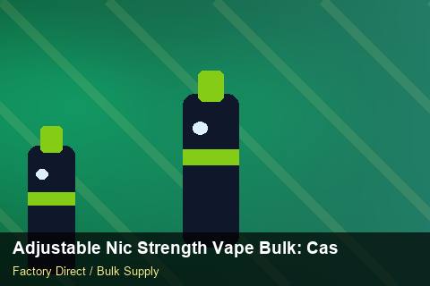 Adjustable Nic Strength Vape Bulk — Adjustable Nic Strength Vape Bulk: Case Studies — MOQ Explained photo 1