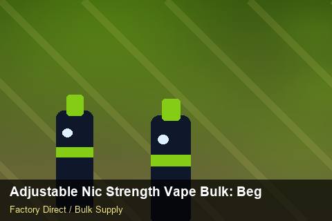Adjustable Nic Strength Vape Bulk — Adjustable Nic Strength Vape Bulk: Beginner's Guide — MOQ Explained photo 1