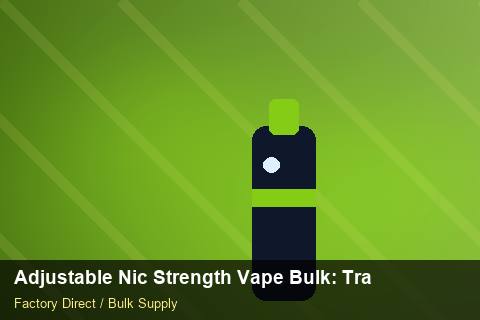 Adjustable Nic Strength Vape Bulk — Adjustable Nic Strength Vape Bulk: Trade Terms — MOQ Explained photo 2