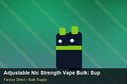 Adjustable Nic Strength Vape Bulk — Adjustable Nic Strength Vape Bulk: Supplier Vetting — MOQ Explained photo 1