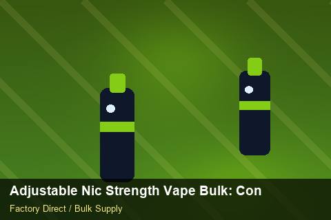 Adjustable Nic Strength Vape Bulk — Adjustable Nic Strength Vape Bulk: Contract Essentials — MOQ Explained photo 1