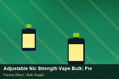 Adjustable Nic Strength Vape Bulk — Adjustable Nic Strength Vape Bulk: Freight Insurance — MOQ Explained photo 1