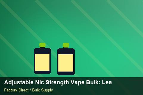 Adjustable Nic Strength Vape Bulk — Adjustable Nic Strength Vape Bulk: Lead Time & MOQ — Cost Breakdown photo 1