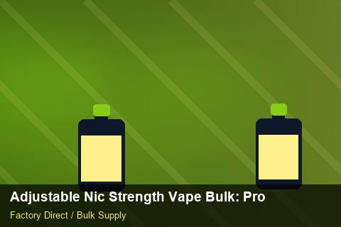 Adjustable Nic Strength Vape Bulk — Adjustable Nic Strength Vape Bulk: Procurement Strategy — Cost Breakdown photo 1