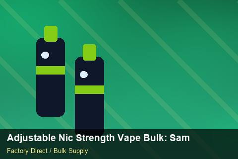Adjustable Nic Strength Vape Bulk — Adjustable Nic Strength Vape Bulk: Sample Policy — Cost Breakdown photo 1