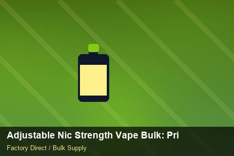 Adjustable Nic Strength Vape Bulk — Adjustable Nic Strength Vape Bulk: Private Label Options — Cost Breakdown photo 2
