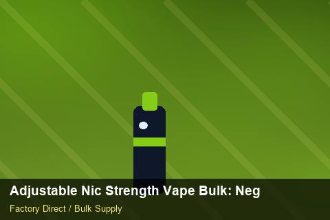Adjustable Nic Strength Vape Bulk — Adjustable Nic Strength Vape Bulk: Negotiation Tips — Cost Breakdown photo 1