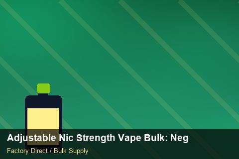 Adjustable Nic Strength Vape Bulk — Adjustable Nic Strength Vape Bulk: Negotiation Tips — Cost Breakdown photo 2