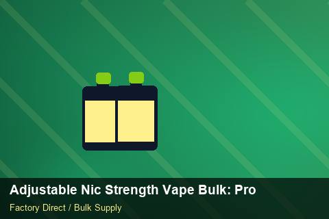 Adjustable Nic Strength Vape Bulk — Adjustable Nic Strength Vape Bulk: Production Capacity — Cost Breakdown photo 1
