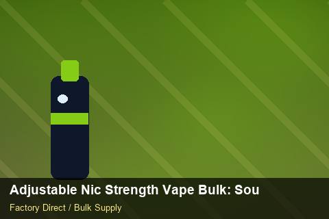 Adjustable Nic Strength Vape Bulk — Adjustable Nic Strength Vape Bulk: Sourcing Workflow — Cost Breakdown photo 1