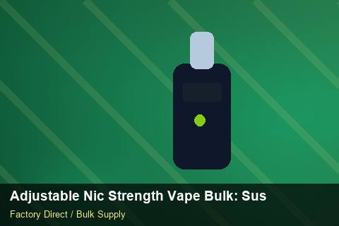 Adjustable Nic Strength Vape Bulk — Adjustable Nic Strength Vape Bulk: Sustainability — Cost Breakdown photo 2