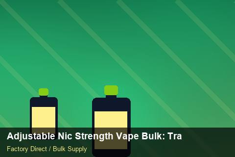 Adjustable Nic Strength Vape Bulk — Adjustable Nic Strength Vape Bulk: Trade Terms — Cost Breakdown photo 1