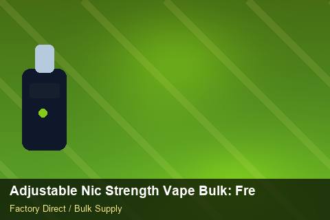 Adjustable Nic Strength Vape Bulk — Adjustable Nic Strength Vape Bulk: Freight Insurance — Cost Breakdown photo 2